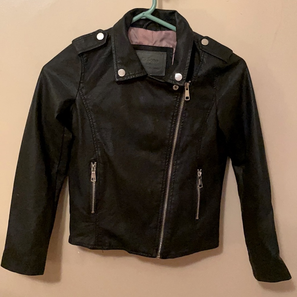 Girls faux leather jacket